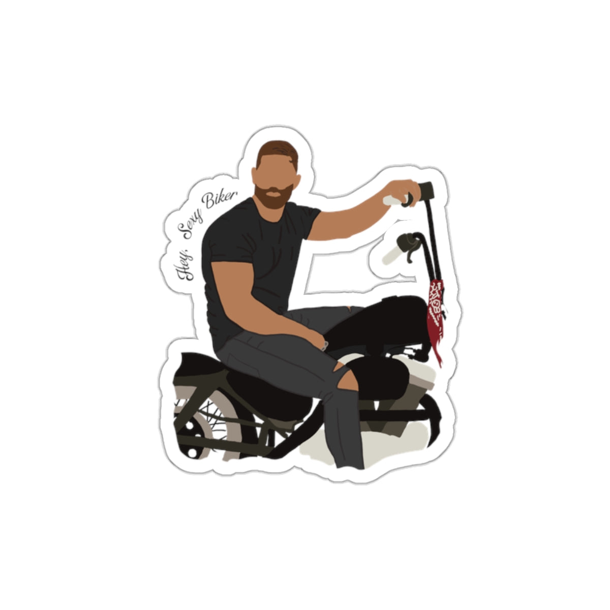 Romance Reader Biker Bad Boy Sticker