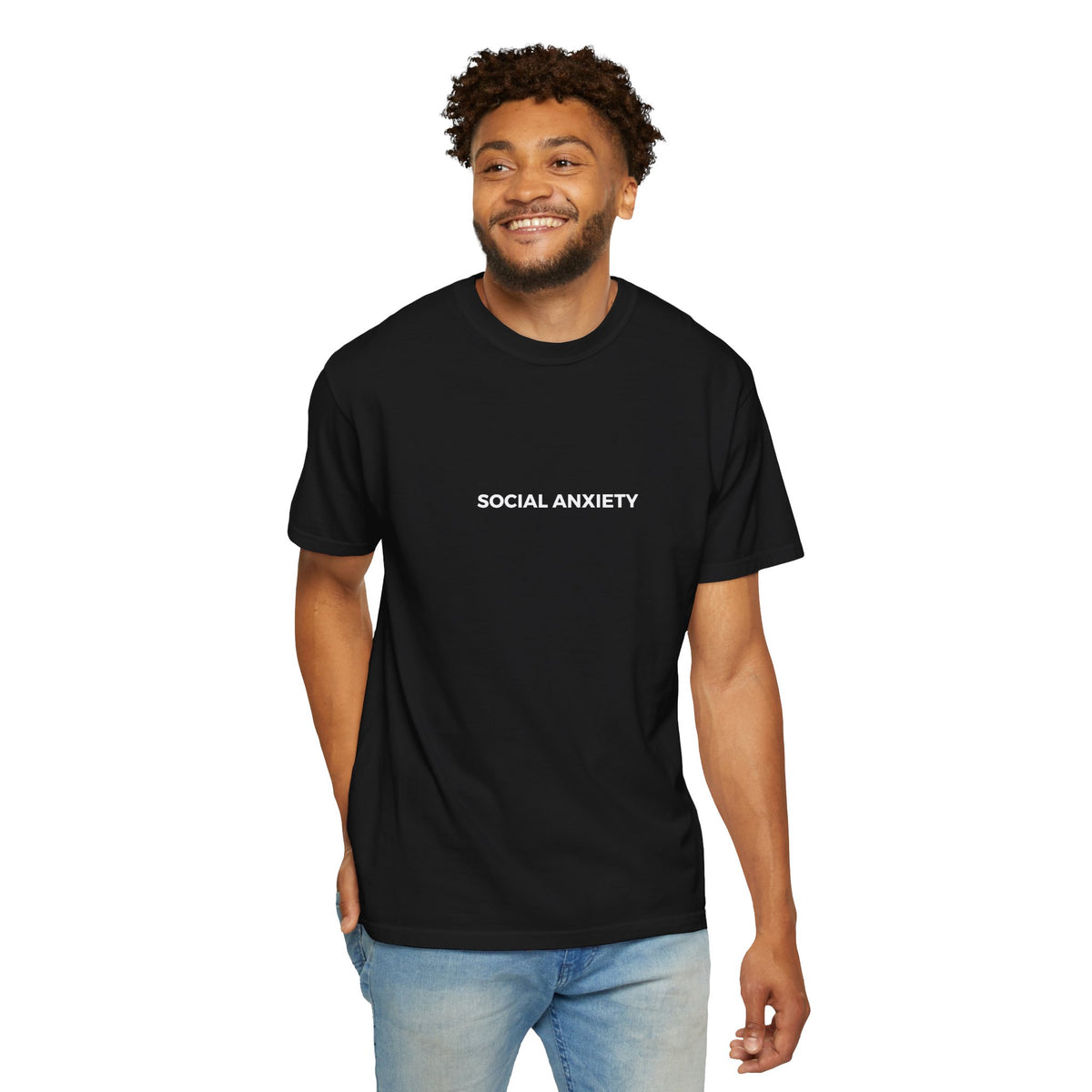 Social Anxiety Unisex Garment-Dyed T-shirt