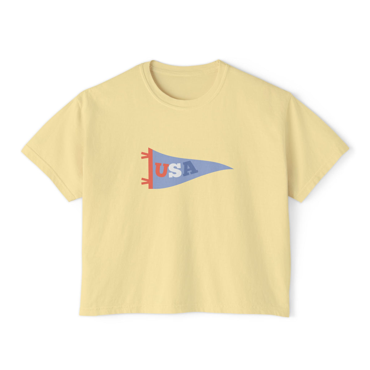patriotic graphic women's boxy shirt, sparkle paperie house 4th of july shirt