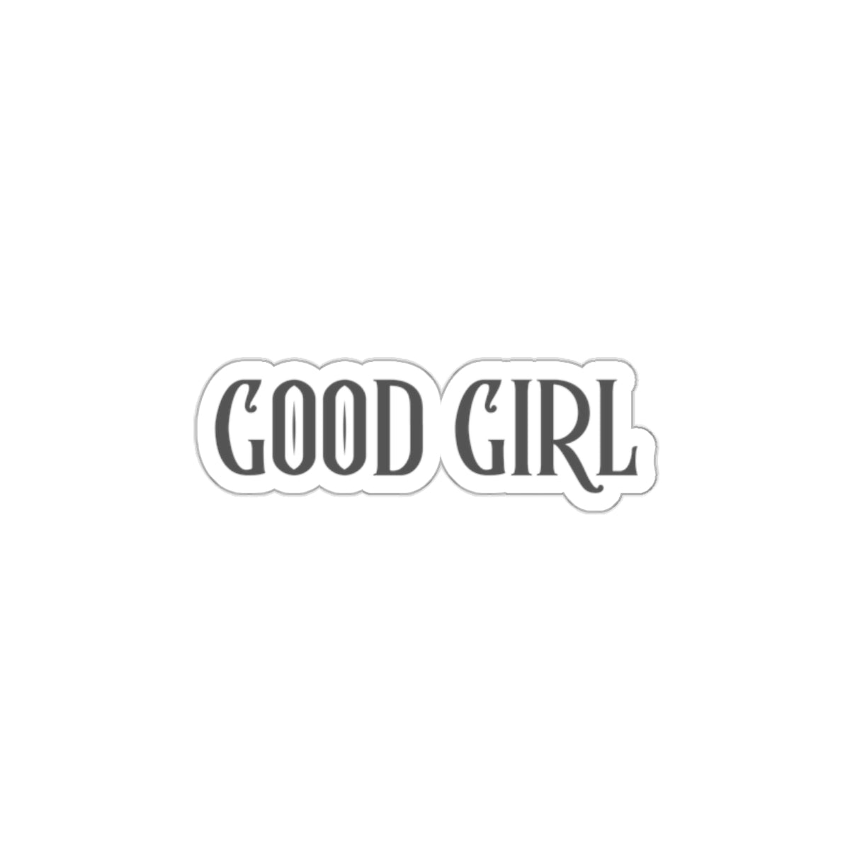 romance reader good girl die cut vinyl sticker, sparkle paperie house dark romance sticker
