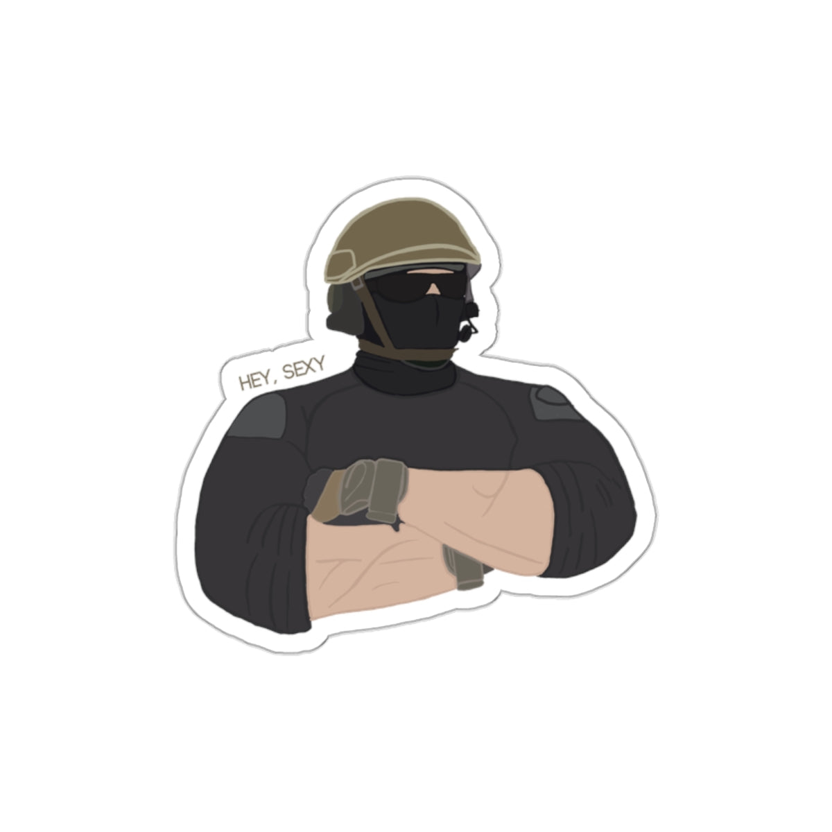 Hey Sexy Ghost Call of Duty Die-Cut Stickers
