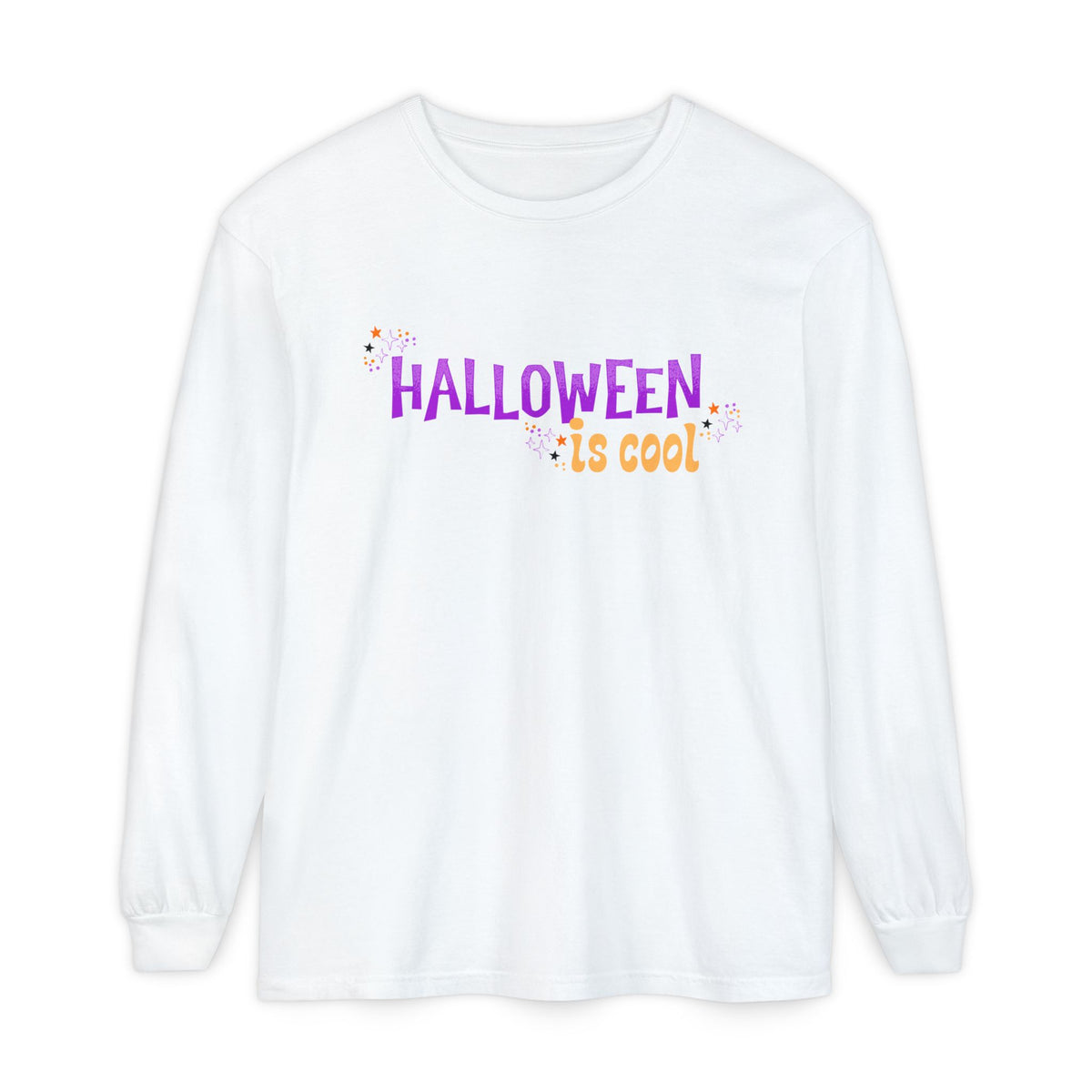 halloween is cool long sleeve shirt, halloween long sleeve sparkle paperie house