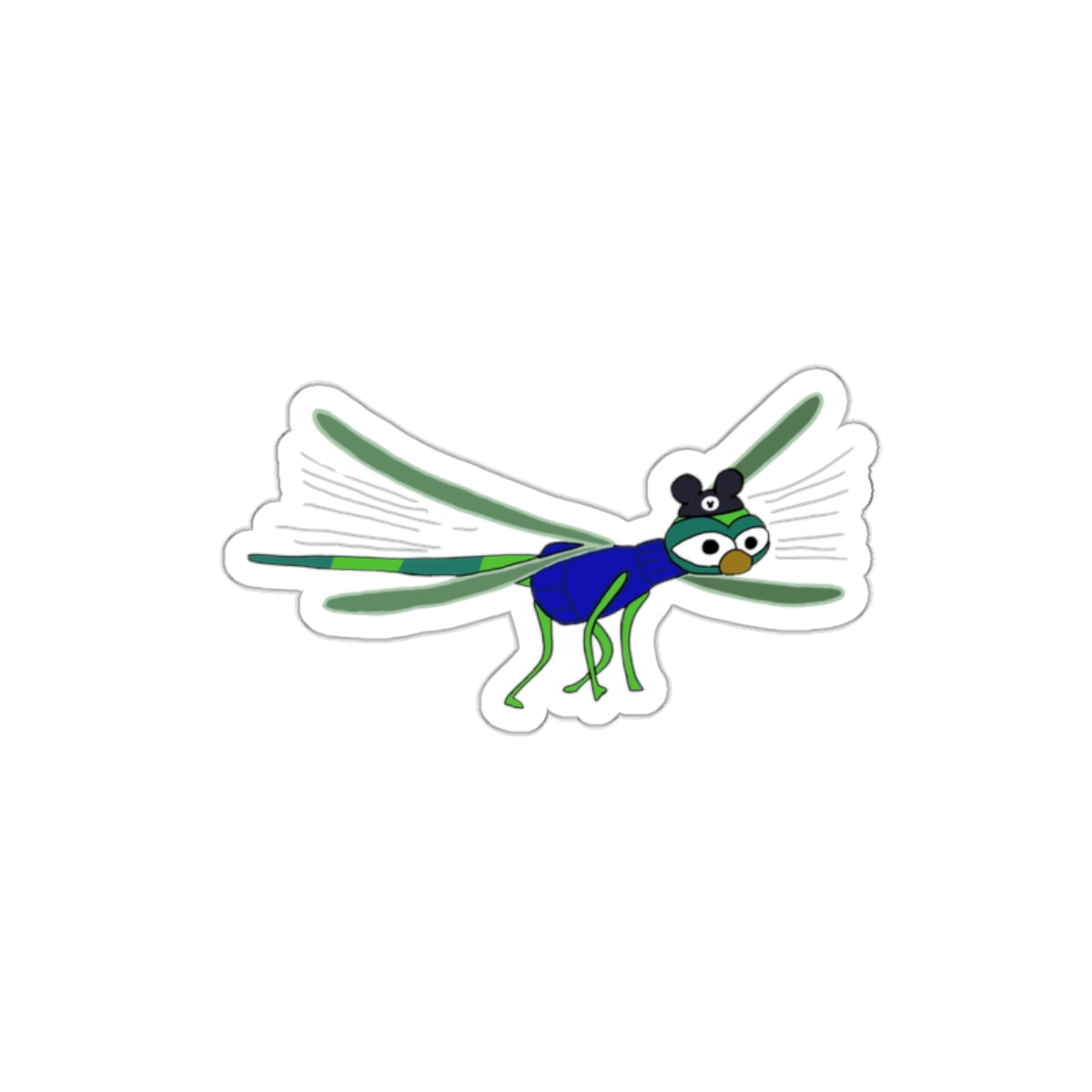 Theme Park Evinrude With Mouse Ears Die-Cut Stickers