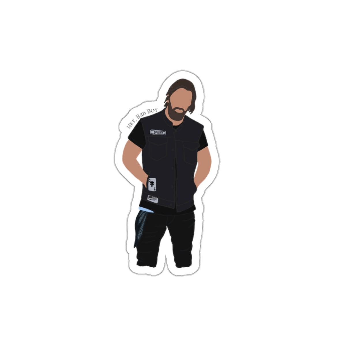 Hey Bay Boy Die-Cut Stickers