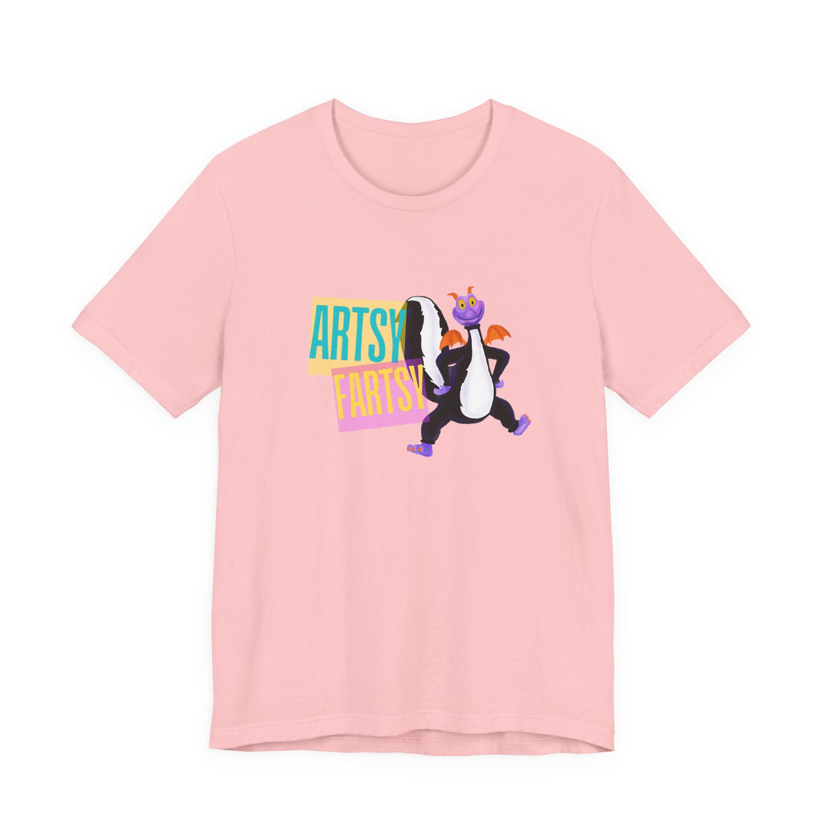 artsy fartsy figment skunk shirt, theme park shirt