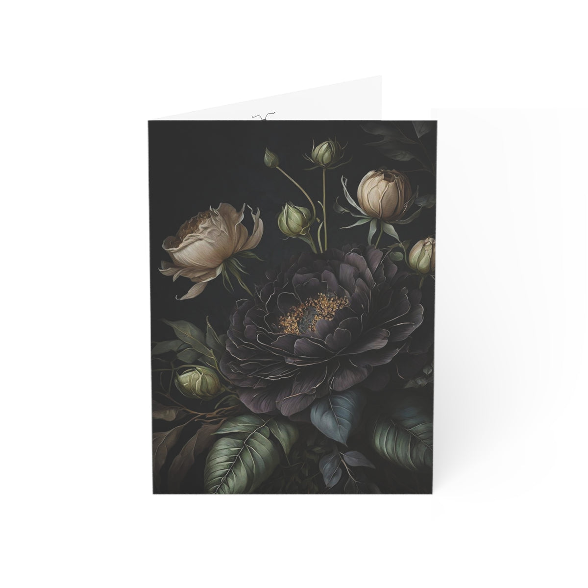 Dark Romance Floral Valentine's Day Card Set of 1