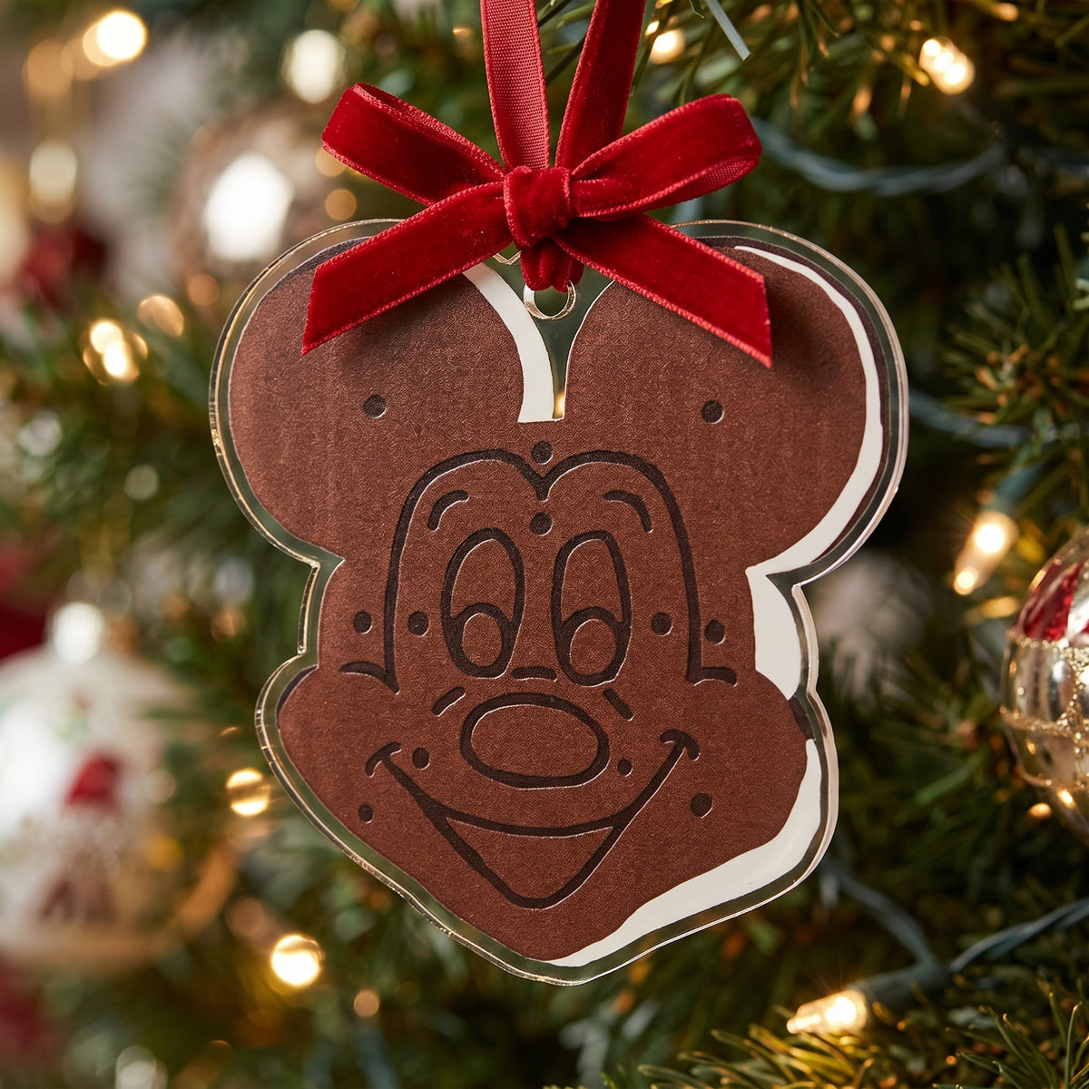 Boardwalk sweets mouse shaped ice cream sandwich acrylic ornament, sparkle paperie house