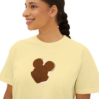 theme park women boxy shirt mouse shaped ice cream sandwich, sparkle paperie house