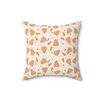 Groovy pumpkin pattern pillow, autumn pattern double sided printed pillow, sparkle paperie house