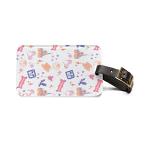 theme park fantasy land pattern luggage tag, fantasy magic pattern acrylic luggage tag sparkle paperie house