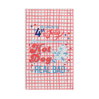 patriotic you look like the 4th of july red gingham hand towel, sparkle paperie house