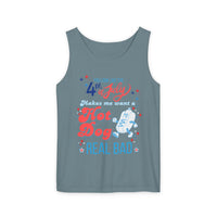 4th of july tank top features you look like the 4th of july graphic with hot dog, sparkle paperie house