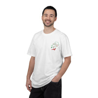 Theme park pizza rizzo employee delivery t-shirt, front graphic rizzo