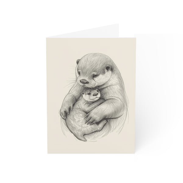 Otter Mothers Day Greeting Card Set of 1