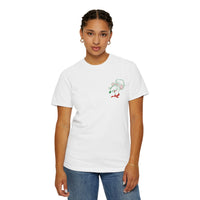 Theme park pizza rizzo employee delivery t-shirt, front graphic rizzo