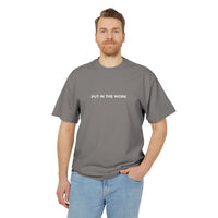 motivational graphic shirt put in the work, gym graphic shirt sparkle paperie house  