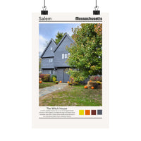 Salem Massachusetts The Witch House Photograph Wall Art 8x12, sparkle paperie house