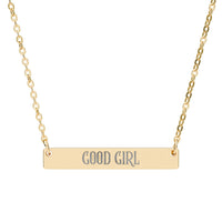 romance reader necklace "Good Girl", sparkle paperie house romance reader necklace