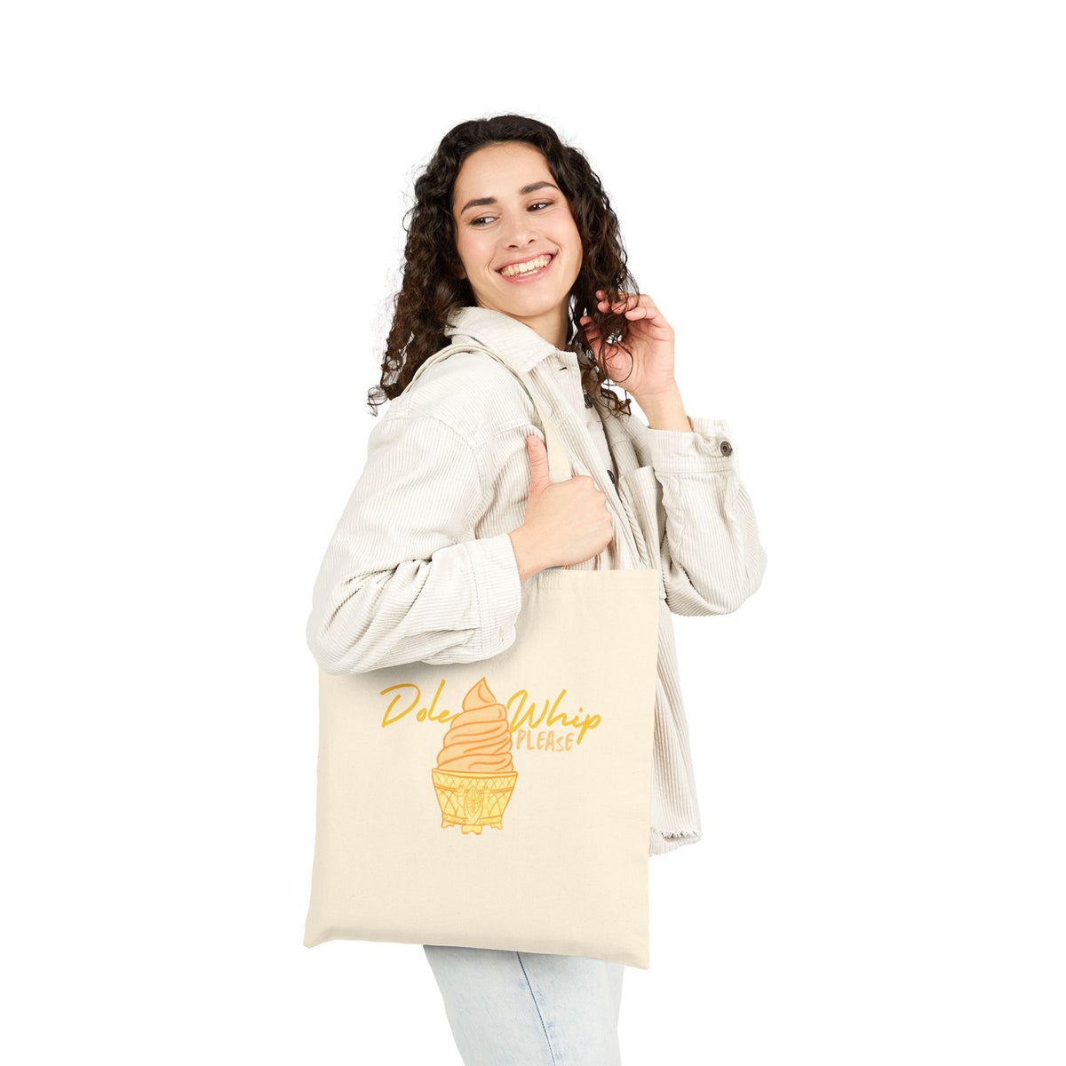 Pineapple whip please tote bag, theme park graphic tote bag sparkle paperie house