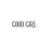 romance reader good girl die cut vinyl sticker, sparkle paperie house dark romance sticker