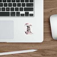 "I'm A Mouse Duh" die cut vinyl sticker, inspired by Mean Girls. Adult funny Halloween die cut vinyl sticker, sparkle paperie house