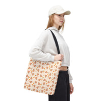 Groovy pumpkin pattern tote bag, autumn pattern tote bag sparkle paperie house