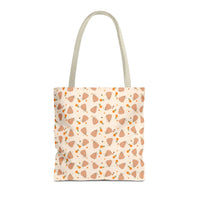 Groovy pumpkin pattern tote bag, autumn pattern tote bag sparkle paperie house