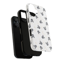 mickey disco ball shaped pattern hard phone case
