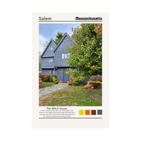 Salem Massachusetts The Witch House Photograph Wall Art 8x12, sparkle paperie house