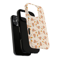 groovy pumpkin pattern phone case, autumn phone case for iPhone and Samsung, sparkle paperie house