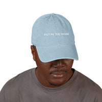 motivational baseball cap put in the work embroidered, sparkle paperie house