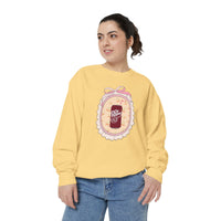 cherry fizz coquette sweatshirt, pepper soda cherry coquette sweatshirt sparkle paperie house 