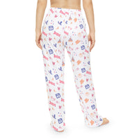 theme park fantasy land pattern pajama pants, fantasy magic pattern women pajama pants sparkle paperie house
