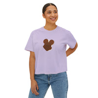 theme park women boxy shirt mouse shaped ice cream sandwich, sparkle paperie house