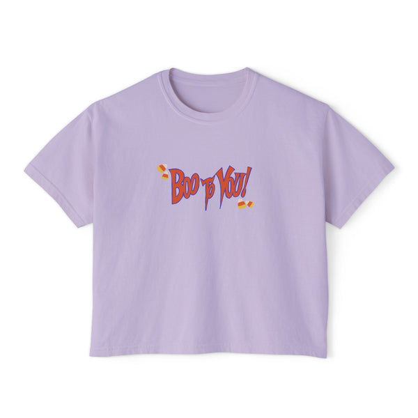 Boo Too You Halloween Women's Boxy Tee