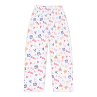 theme park fantasy land pattern pajama pants, fantasy magic pattern women pajama pants sparkle paperie house