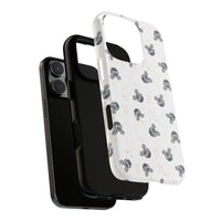 mickey disco ball shaped pattern hard phone case