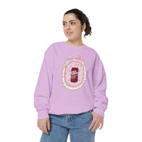 cherry fizz coquette sweatshirt, pepper soda cherry coquette sweatshirt sparkle paperie house 