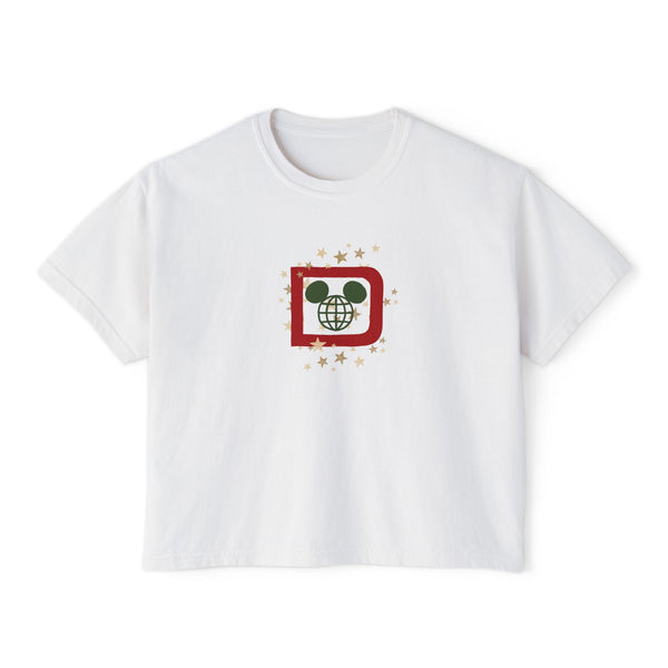 Theme Park Christmas Tis The Park Season Women's Boxy Tee