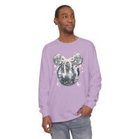 long sleeve mickey disco ball shirt
