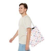 theme park fantasy land pattern tote bag, fantasy magic pattern 16x16 tote bag sparkle paperie house
