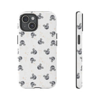 mickey disco ball shaped pattern hard phone case