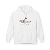 catch a puffin wave surfer hoodie, puffin surfing surf's up bruh hoodie, sparkle paperie house