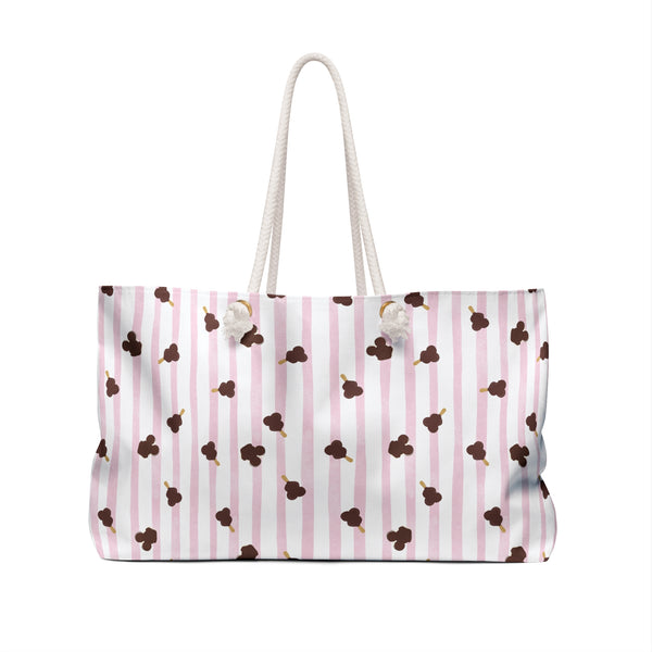 Boardwalk Sweets Mouse Shaped Ice Cream Pattern  Beach Bag