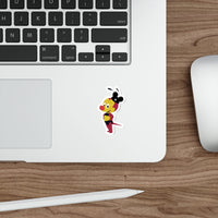 theme park spikey bee wearing mouse ears sticker sparkle paperie house