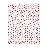theme park mouse shaped ice cream two side blanket with pink and white stripes, sparkle paperie house