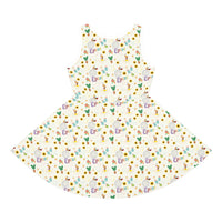 theme park girls dress flower and garden festival, enchanted garden festival pattern sparkle paperie house