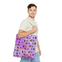 Halloween Town Pattern Tote Bag, Sparkle Paperie House