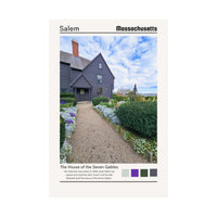 Salem Massachusetts The House of the Seven Gables Photograph Wall Art 8x12, sparkle paperie house