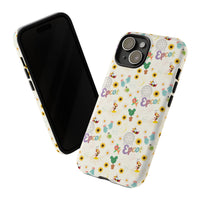 theme park flower and garden festival pattern tough phone case, sparkle paperie house